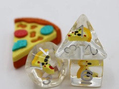 Foam Brain RPG DICE SET PIZZA